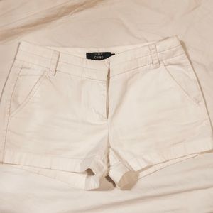 J Crew White Chino Shorts